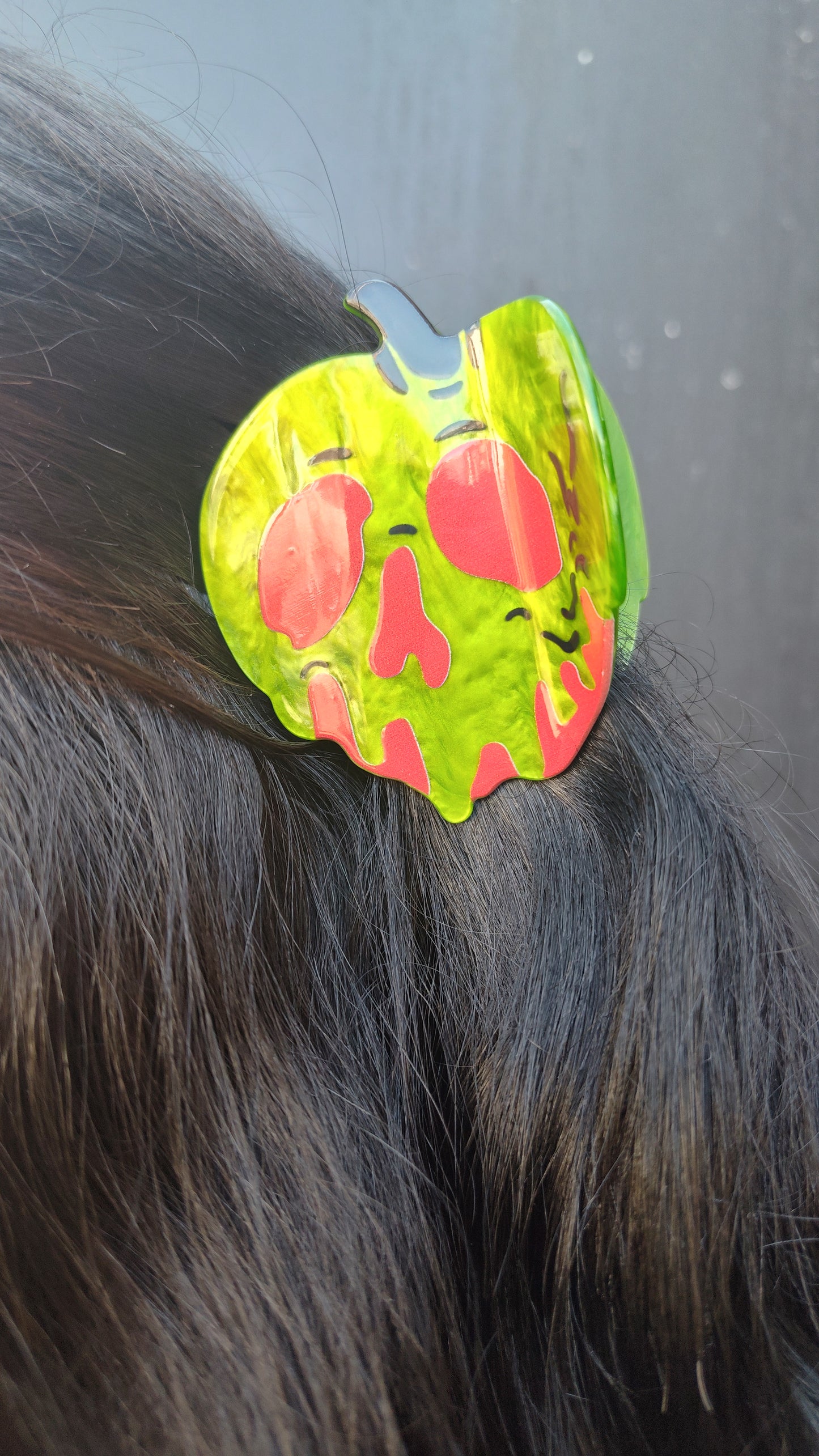 unique poison apple hairclip
