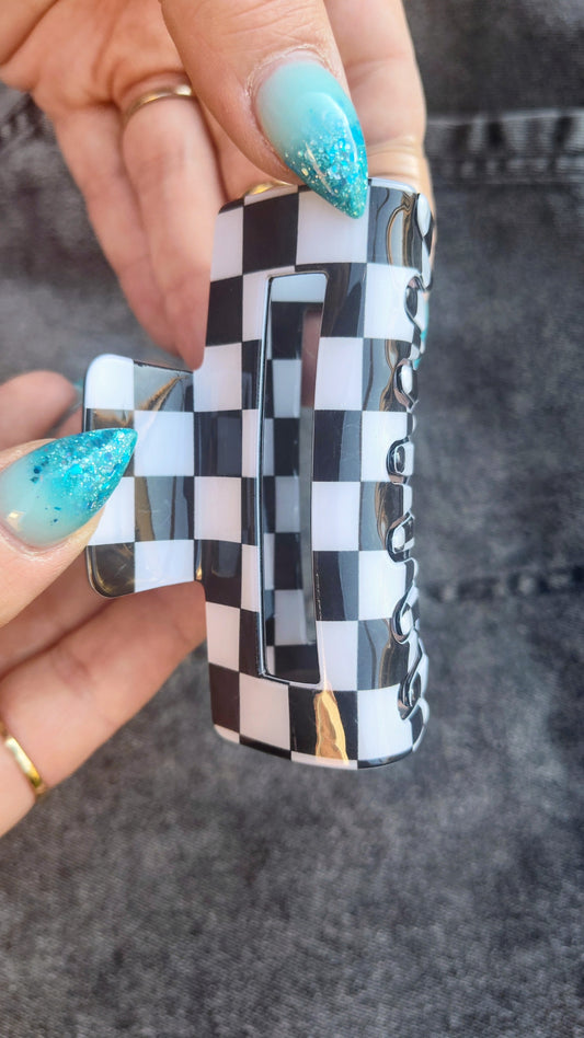 Checkered hairclips