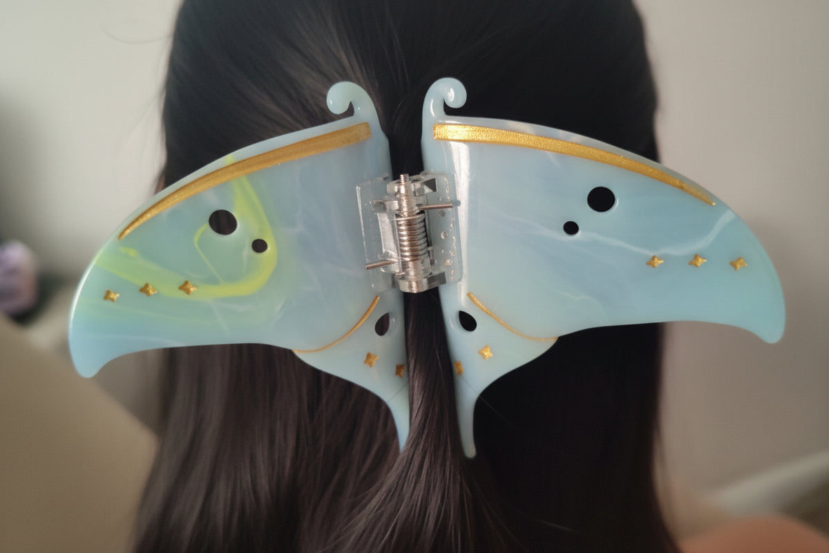 Luna Moth Hairclip